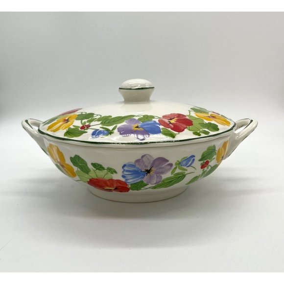 Vintage Lidded Buffet Server "Party Time Charlotte"  by Grindley made in England - Picture 1 of 4